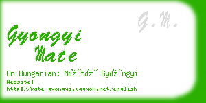 gyongyi mate business card